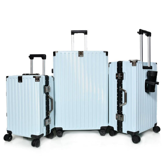 Murano 3-Piece Aluminum Luggage Set Design