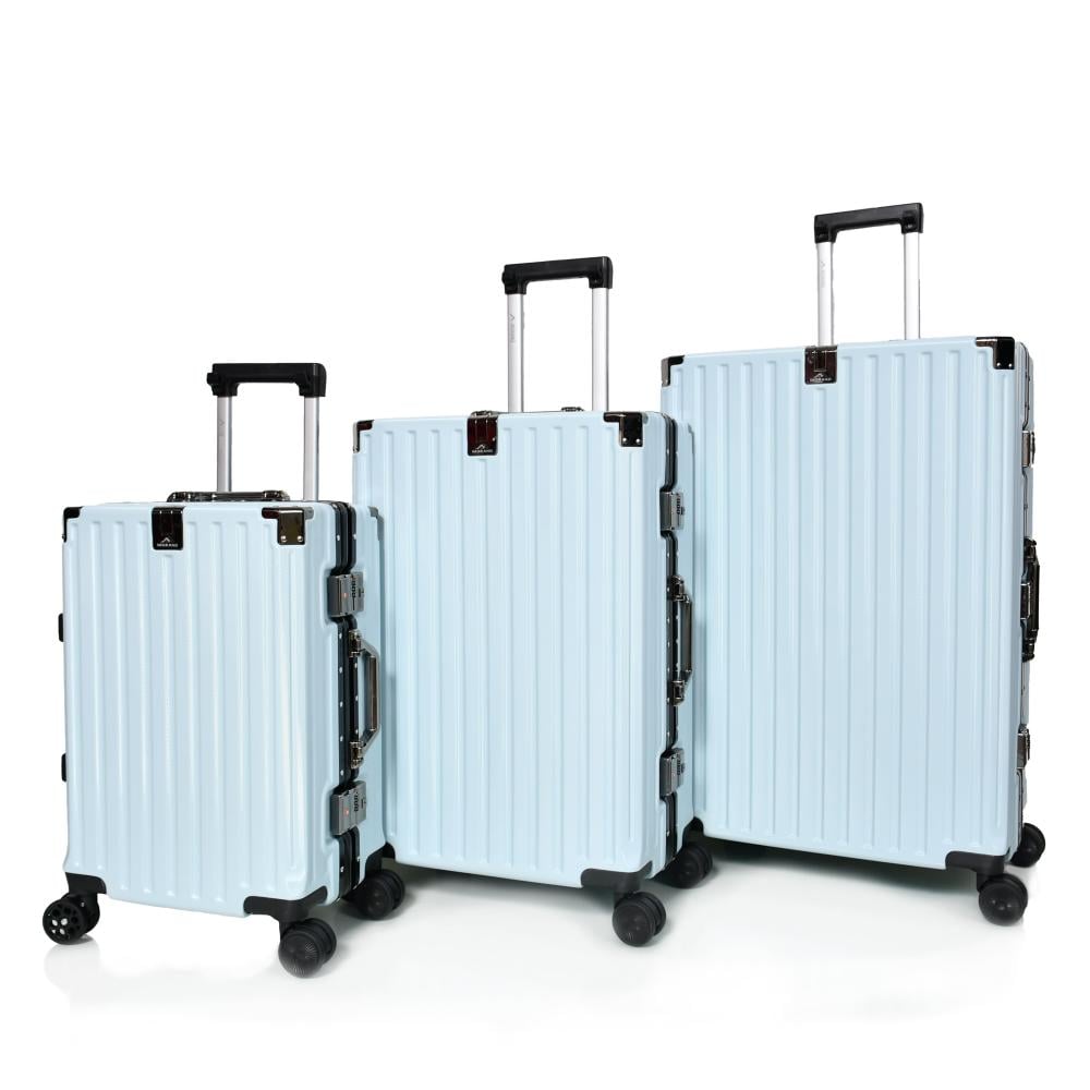 Murano 3-Piece Aluminum Luggage Set Design