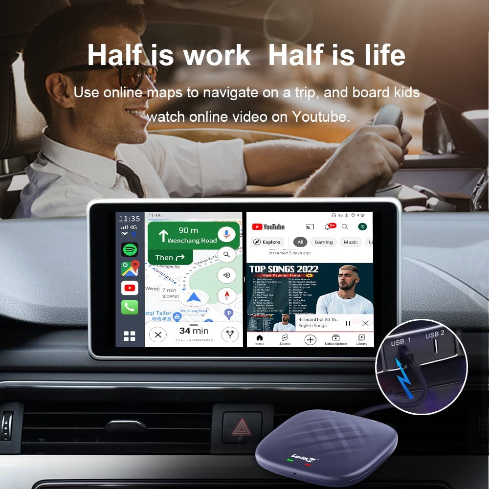 Carlinkit IOS, Android 12, 64GB Carplay