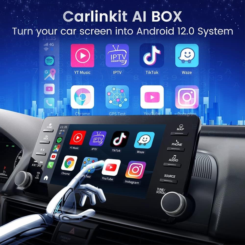 Carlinkit IOS, Android 12, 64GB Carplay